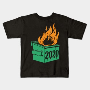 2020 Dumpster Fire Kids T-Shirt